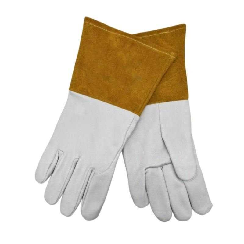 Welding gloves white sheepskin for argon arc