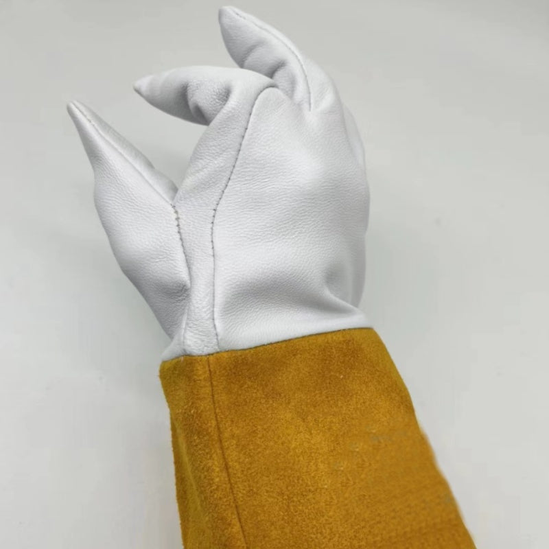 Welding gloves white sheepskin for argon arc