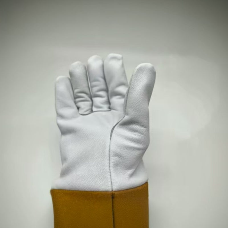 Welding gloves white sheepskin for argon arc
