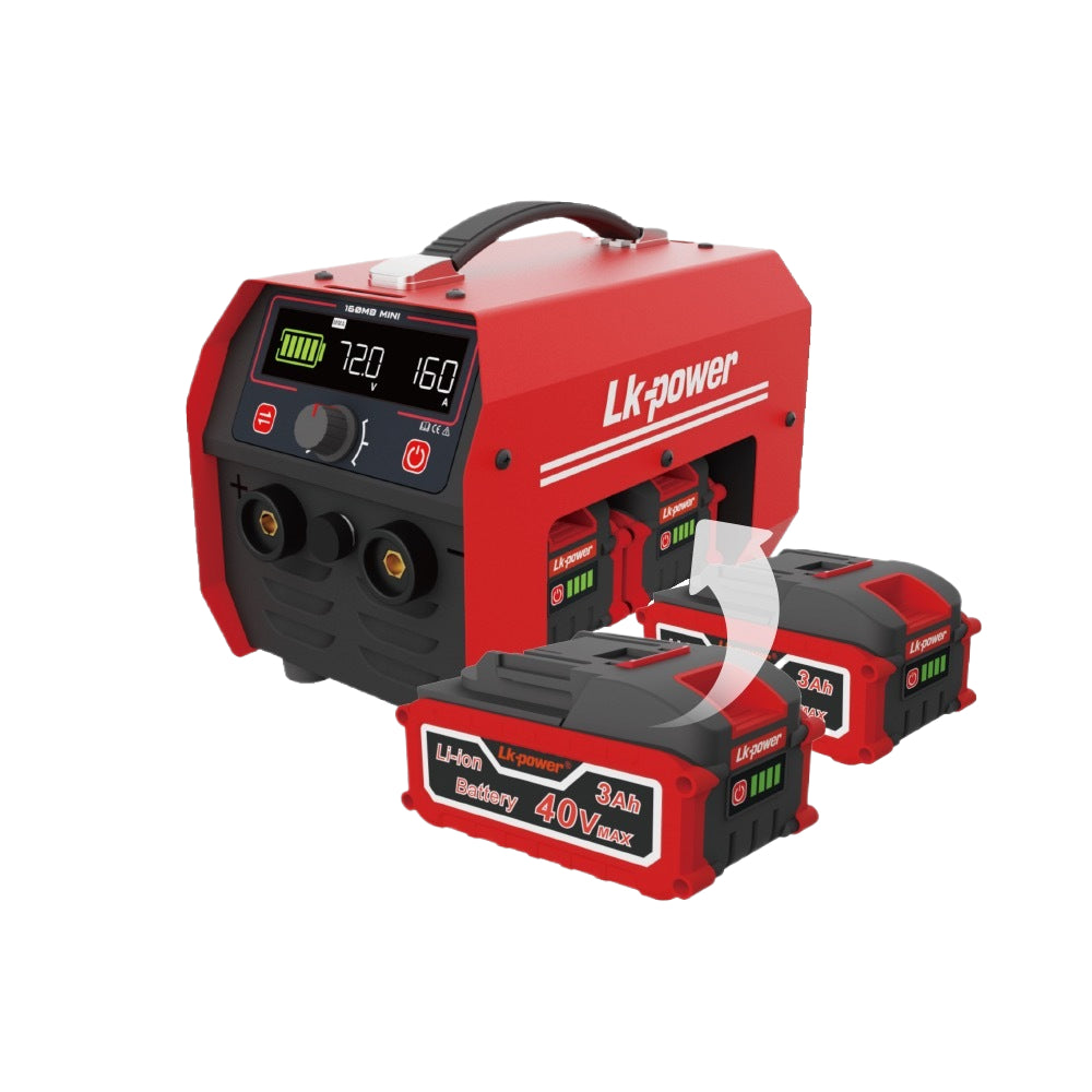 Rechargeable Portable MMA MIG Welder Cordless Small Lithium Battery Welder Handheld Electric Welding Machine 160MB MINI