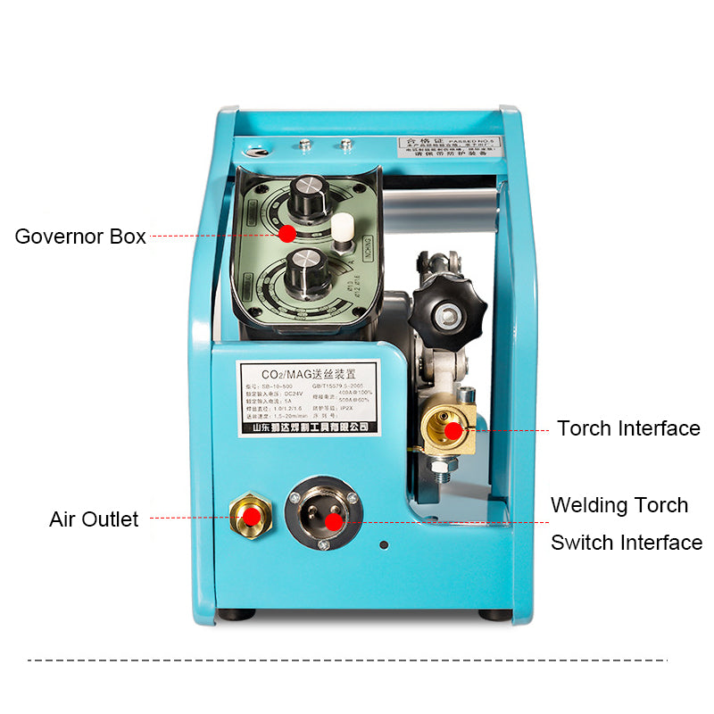 CO2 MIG MAG Gas Shielded Double Drive Welding Wire Feeder