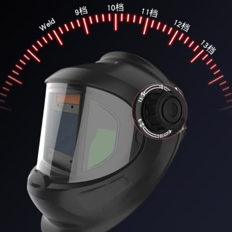 Auto Darkening Welding Helmet Professional Argon Arc Welding Helmet with  Dual Power Supply