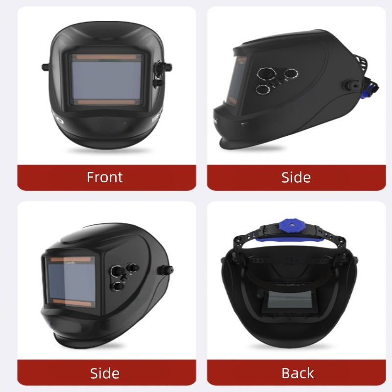 Auto Darkening Welding Helmet Super Large True Color Window Dual Power Argon Arc Welding Helmet